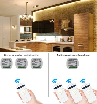 Wifi Tuya Zigbee Smart Light Switch Modul Smart Života/Tuya APLIKÁCIU Diaľkové Ovládanie,Pracuje S Alexa Echo Domovská stránka Google EÚ 220V 1/2 Cesta