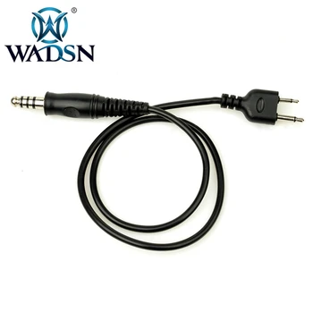 WADSN PTT Elektronické Drôt Pre Taktické Headset Rádia Softail PTT-Ak chcete-Walkie-talkie Plug Outdoor, Lov Slúchadlo Príslušenstvo WZ124