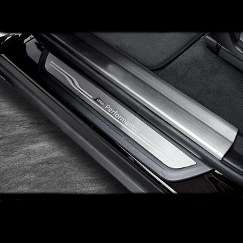 Auto Styling Dvere Vitajte pedál Prahová Lišta kryt výbava pásy Pre BMW 1 3 4 5 Série 3GT X1 X3 X4 X5 X6 F20 F30 F10 F25 F15 F16