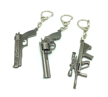 100ks/Veľa 25 Štýly CF Zbraň Keychain AK47 Zbrane Key Chain Gun Keyring CF Zbrane Krúžok na kľúče