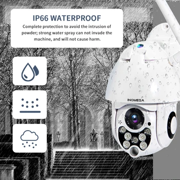 INQMEGA 4MP Cloud PTZ Wifi Vonkajšia Speed Dome Kamera Siete CCTV Kamery Home Security Dohľadu Vodotesný Fotoaparát