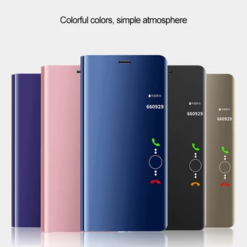 Luxusné Zobrazenie Smart Flip puzdro Pre Samsung Galaxy S8 fundas pôvodné Magnetický Držiak Kožené Etui S 8 SM G950F G950 Telefón 360 Kryt