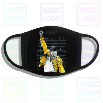 Nová Položka Kráľovnú Rock Band Logo Freddie Mercury Unisex Čierna maska Maska