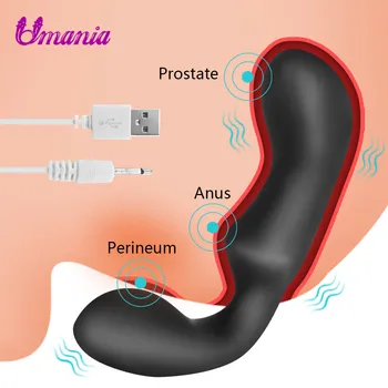Muž Masáž Prostaty Vibračné Análne Korálky Zadok Plug Penis Stimulátor Gay Sex Hračky Hračky Vibrátor Silikónový Análny Zástrčky