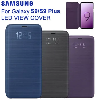 Pôvodné Samsung LED Kryt ochranný Kryt Telefón puzdro Pre SAMSUNG Galaxy S9 G9600 S9+ Plus G9650 Spánku Funkcie Karty Vrecku