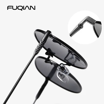 FUQIAN Luxusné Kolo Polarizované slnečné Okuliare Mužov 2020 Módne Čierne Slnečné Okuliare Ženy Anti-glare Jazdy Okuliare Pre Mužov UV400