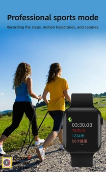 T600 Bluetooth Hovor Smart Hodinky 44 mm Sledovať 6 Smart Hodinky Muži Ženy Srdcového tepu Činnosť Tracker VS T800-T500 W34 IWO 8 13
