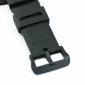 Vysoko kvalitné Silikónové Gumy Popruh Pre Casio MCW-100H MCW100H W-S220 Smartwatch Black Nepremokavé Športové Popruh Náramok Náramok
