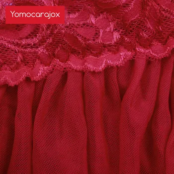 Yomocarajox 6XL Plus Veľkosť Ženy Sexy Horúce Erotické Kostýmy Bielizeň Korzet G-string Set Šaty, spodná Bielizeň Sleepwear Babydoll