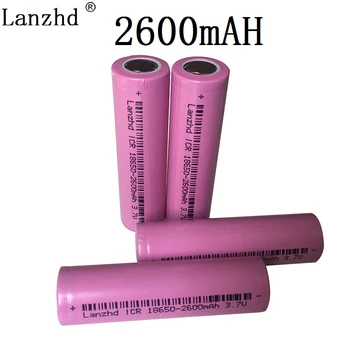 1-8PCS 18650 batéria 3,7 V lítium-2600mah batérie ICR18650 li-ion batéria pre samsung baterka batérie li ion