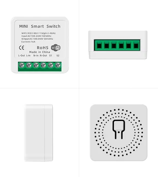 16A/10A, Wifi, Smart Switch Časovač Bezdrôtové Spínače Smart Home Automation Kompatibilné Tuya Alexa Domovská stránka Google Interruptor Tasmota