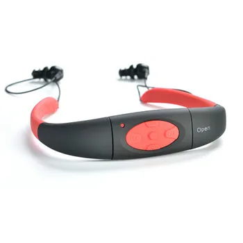 Podvodná Pohybu Headset MP3 Prehrávač Hudby IPX8 Vodotesné 8GB Neckband Stereo Audio Slúchadlá s pre Potápanie Bazén