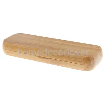 Odolné Najlepších Bambusu peračník Plniace Pero Úložný Box Kontajnerové Plavidlá pre Dom Office Ornament Béžová