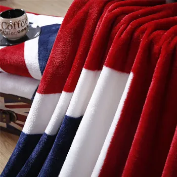 Britská Vlajka Americkej Vlajky Prikrývky Tenký Fleece Deka posteľná bielizeň Prikrývok pre Dospelých, Deti na Posteľ, Gauč Hodiť Deka