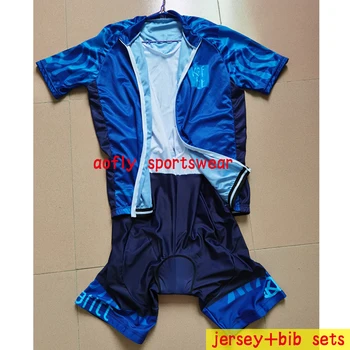 2020Kafitt pánske Cyklistické Oblečenie Jersey nohavice s Náprsenkou Sady Profesionálnych Bicyklov Jumpsuit Priedušná Mužov Šortky Rukáv tričko 20D Gél Pad