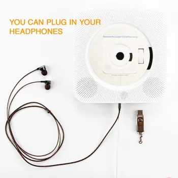 Zabudovaným Bluetooth, CD Prehrávač, Bluetooth Prenosné Domáce Audio Boombox s Diaľkové Ovládanie, FM Rádio, MP3, USB