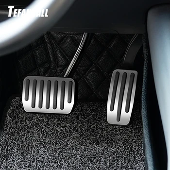 Nerezové Nohy Pedál pre Tesla Model X S Urýchľovač plynné Palivo Brzdový Pedál Zvyšok Pedál Podložky Podložky Príslušenstvo Auto Styling