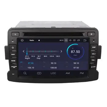 DSP Android 10.0 Auto Stereo Multimediálny Prehrávač, GPS, Glonass Navigácia pre Renault Duster Obdobie 2010-Video, Radio head jednotka zdarma mapu