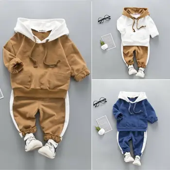 Batoľa Detský Baby Boy Girl 1T-5T Šaty s Kapucňou Tričko Dlhé Nohavice Legíny Oblečenie