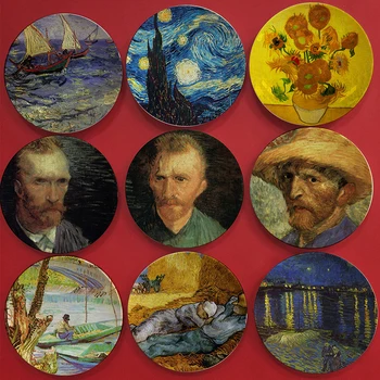 Holland Slávny Maliar Vincent Willem Van Gogh Maľba na Stene Visia Dekoratívne Dosky Impresionizmu Štýl pre Domáce Dekorácie