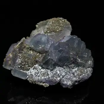 Prírodný Kameň Quartz Fluorite Pyritom Minerálne sklo Vzor Z Yaogangxian PROVINCII Chunan ČÍNA A2-3