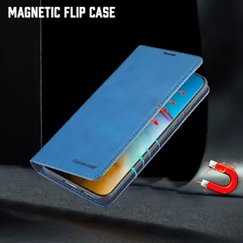 Luxusná Kožená Peňaženka Flip Puzdro Pre Huawei P40 Pro Magnetické Karty, Držiak Na Stojan, Kryt Na Huawei P40 Lite P 40 Pro Karty Telefónu Etui