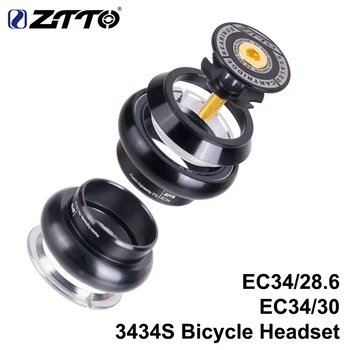 ZTTO 3434S MTB Bicykel Cestný Bicykel Headset 34cm ES34 CNC 1 1/8 28.6 Rovno Trubice vidlice Vnútorné 34 Konvenčné Threadless Headset