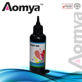 Aomya 2x100ML Čierny Univerzálny Farbivo Kompatibilný Atrament Pre HP Ink Špecializovaná Tlačiareň Atramentová Náplň Auta Všeobecné pre Tlačiarne HP Všetkých model