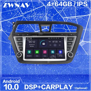 Carplay Android 10 Obrazovke GPS Navigácia Pre Hyundai I20 2016 2017 Auto Rádio Audio Stereo Multimediálny Prehrávač Vedúci Jednotky