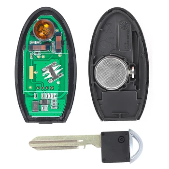 Keyecu Smart Key 5 Tlačidiel 433MHz ID47 pre Nissan Altima Maximá 2013 Kľúča Vozidla, FCC:KR5S180144014, Mo:44020
