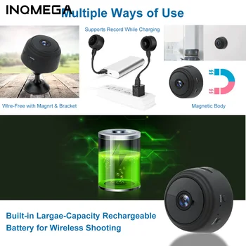 INQMEGA Mini IP Kamera 1080P Senzor Nočné Videnie Videokamera Pohybu DVR Mikro Kamera Šport DV Video malý Fotoaparát Diaľkovo Monitorovať