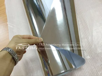 50*100 CM DO 500 CM Elastická mirror gold Chrome Zrkadlo flexibilné Vinyl Zábal List Film Roll Auto Nálepku 10/30CM*152 CM/VEĽA
