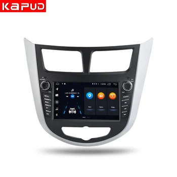 Kapud Multimediálny Prehrávač, Android 10 Pre Hyundai Solaris Prízvuk Verna 2010-2016 Gps Navigácia, Rádio, Video, Auto Stereo 4G Audio BT