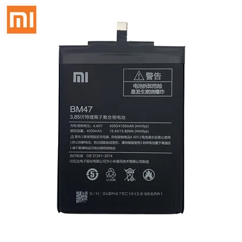 Xiao Mi Originálne Batérie Telefónu BM47 Vysokej Kvality Full 4000mAh Náhradné Batérie Pre Xiao Redmi 3 3Pro 3S 3X 4X + Bezplatné Nástroje
