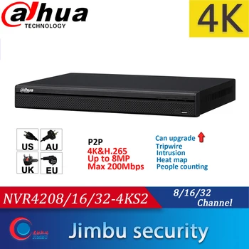 Dahua NVR 4K video recorrder NVR4208-4KS2 8CH NVR4216-4KS2 16CH NVR4232-4KS2 32CH H. 265/H. 264 Až Rozlíšenie 8MP
