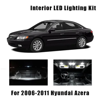 12 Žiarovky Biele LED Auto Dome Stropné Svetlo Interiéru Auta vhodný Pre 2006-2009 2010 2011 Hyundai Azera Dvere batožinového priestoru špz Lampa