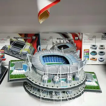 3D Štadión Model obrazová Skladačka Futbalový Klub Logická Hračka Darček Pre Deti, Dospievajúcich Chlapcov Montované Budovy Model Hračky, Hry A Hádanky
