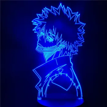 Dabi, Môj Hrdina Academi 3D Nočné Svetlo Spálňa Decor Lampa Domáce Dekorácie Lampara Tvorivé Anime Postavy Svetlá Vianočný Darček