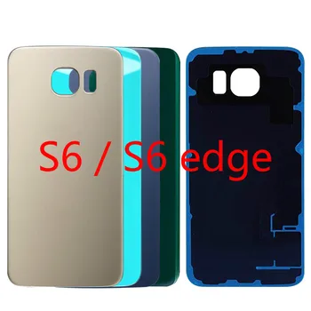 Pre Samsung Galaxy S6 okraji G920F G925F SM-G920F SM-G925F Zadný Kryt na Mobilný Telefón Bývanie Zadné Prípade S6 okraji Batéria Sklo Prípade