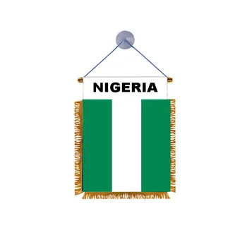 RÁNO vlastné Nigéria národnej domov auto dekorácie polyester vlajka