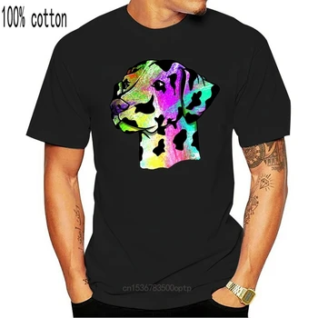 Farebné dalmatínske t shirt mužov Dizajn tee tričko plus veľkosti 3xl v pohode Voľné Komické Jar Jeseň Prírodné tričko