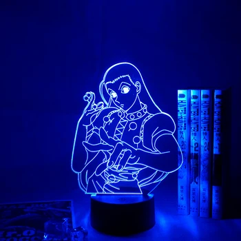 Anime Hunter X Hunter Akryl Led Nočné Svetlo Illumi Zoldyck Obrázok 3d LampBedroom Dekor Svetlo pre Dieťa Dieťa Darček k Narodeninám