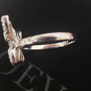 OEVAS 925 Sterling Silver Full Zirkón Motýľ Prst prstene Pre Ženy, Kvalitné Šumivé Svadobné Jemné Šperky Veľkoobchod