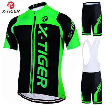 X-Tiger Polyester Pro Cyklistika Dres Nastaviť MTB Cyklistické Oblečenie, Športové oblečenie, Cyklistické Oblečenie Maillot Ropa Ciclismo Nastaviť, jazda na Bicykli