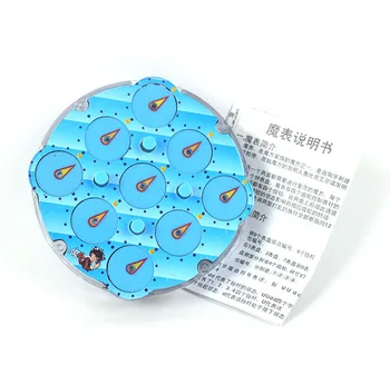 Lingao Transparentná Modrá Cubo Magico Hodiny ABS Profissional Magické Hodiny Inteligencie, Prevodovky, Kocky, Hračky 10.8*2cm