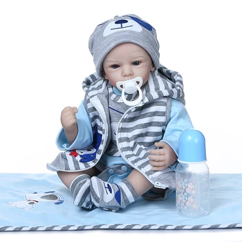 50 realisticky bábika bebe reborn chlapčeka bábika realistické silikónové mäkké rozkošný reálne novorodenca veľkosť plyšová detská bonecas
