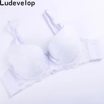 Ludevelop ABC sexy podprsenka s čipkou push up ženy bielizeň bavlna osviežujúci bras Francúzsko spodné prádlo pre ženy