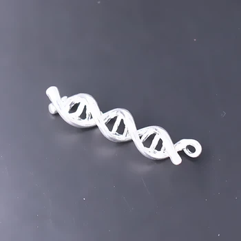 Vynikajúca 3D špirálovej štruktúry DNA kovový prívesok DIY lekárske gén šperky
