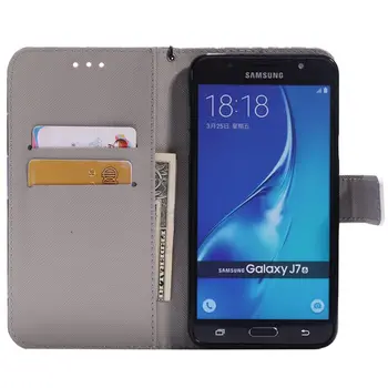 Módne Luxusné Kožené puzdro pre Samsung Galaxy J3 J5 J7 2016 J310 J510 J710 Peňaženky Flip Cover