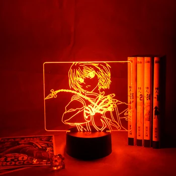 Anime Hunter X Hunter Kurapika Obrázok Noc Svietidlo Acrylict Lampa Pre Dieťa Spálňa Decor Osvetlenie, Detské Izby Nočného Darček